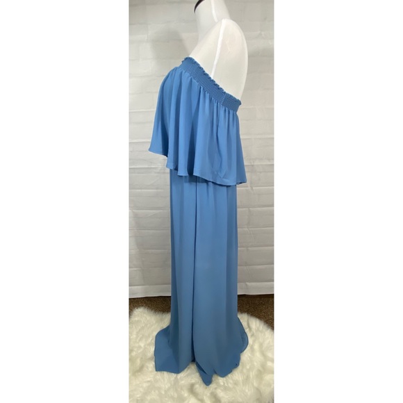 Show Me Your MuMu Hacienda Maxi Dress Large Blue - Picture 5 of 6